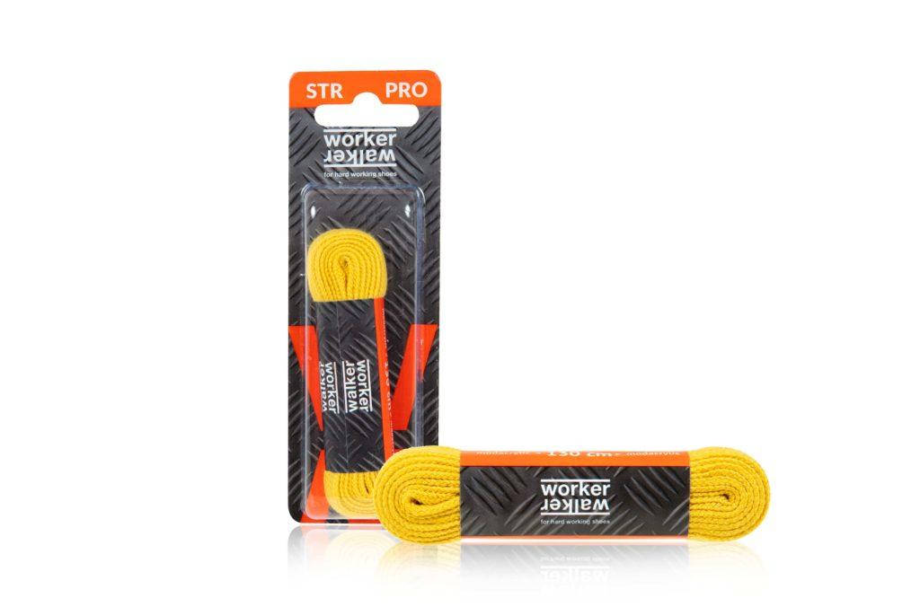

Прочные шнурки для обуви Worker Walker STR PRO плоские Желтые 130