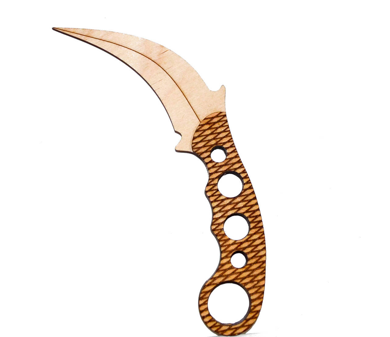 

Деревянный Нож Керамбит из CS GO Karambit Коготь Counter-Strike керамбитный дерев'яний ніж керамбіт, Разные цвета