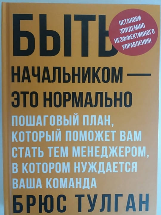 

"Быть начальником- это нормально" Брюс Тулган
