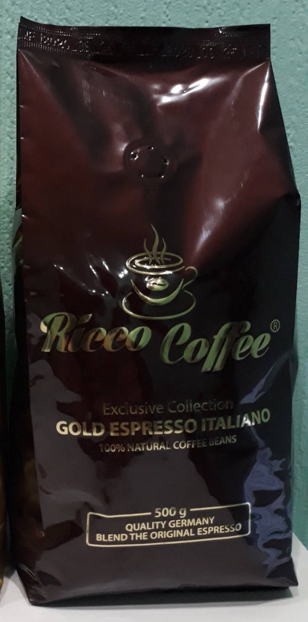 

Зерновой кофе Ricco Coffee Gold Espresso Italiano 500 гр