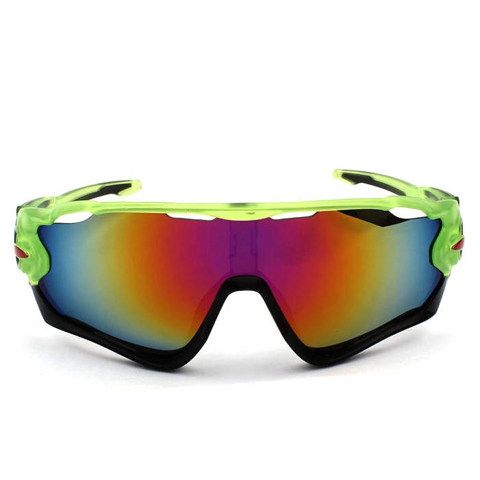 

Очки велосипедные Robesbon Jawbreaker 9270 спортивные велоочки Green-Orange