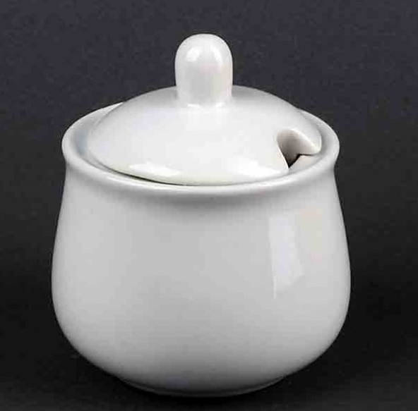 

Сахарница белая фарфоровая с крышкой 300 гр HR1521