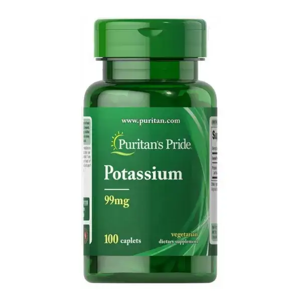 

Калий Puritan's Pride Potassium 99 mg 100 caplets