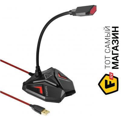 

Микрофон Promate Микрофон Streamer LED, USB Maroon