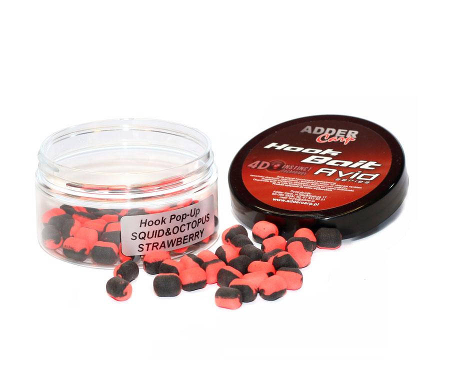 

Бойлы Adder Carp Hook Boilies Avid Pop-Up Dumbell 90мл 8/10мм Squid&Octopus/Strawberry