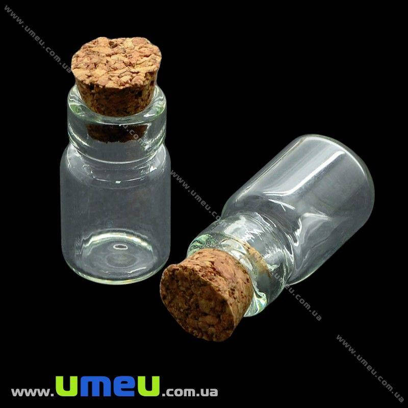 

Стеклянная баночка с пробкой, 15х22 мм, 1 шт (DIF-011638)