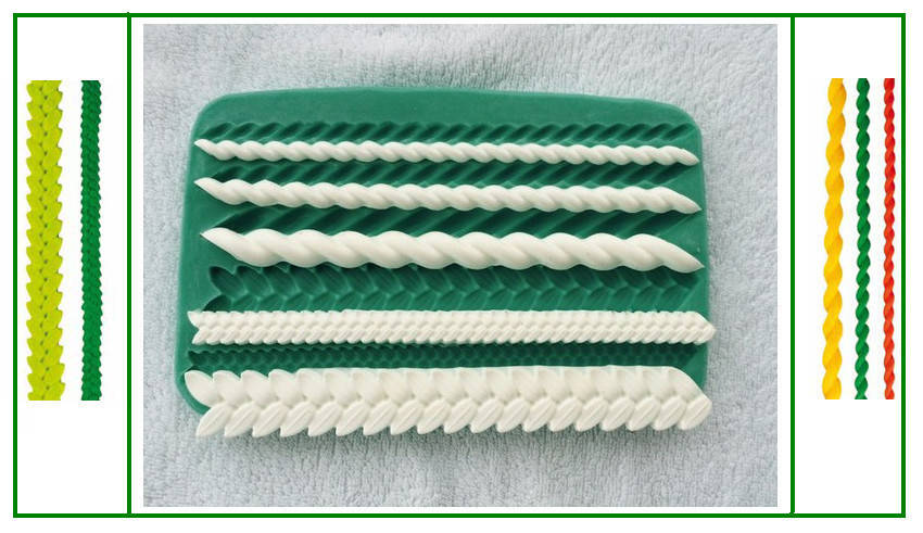 

Силиконовый молд "Бордюры ассорти"