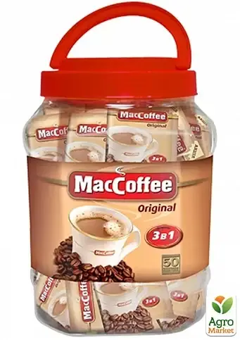 

Маккофе MacCoffee 3в1 напиток кофейный банка упаковка 50шт