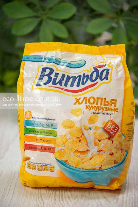 

Хлопья кукурузные "Витьба" без сахара, 330 г