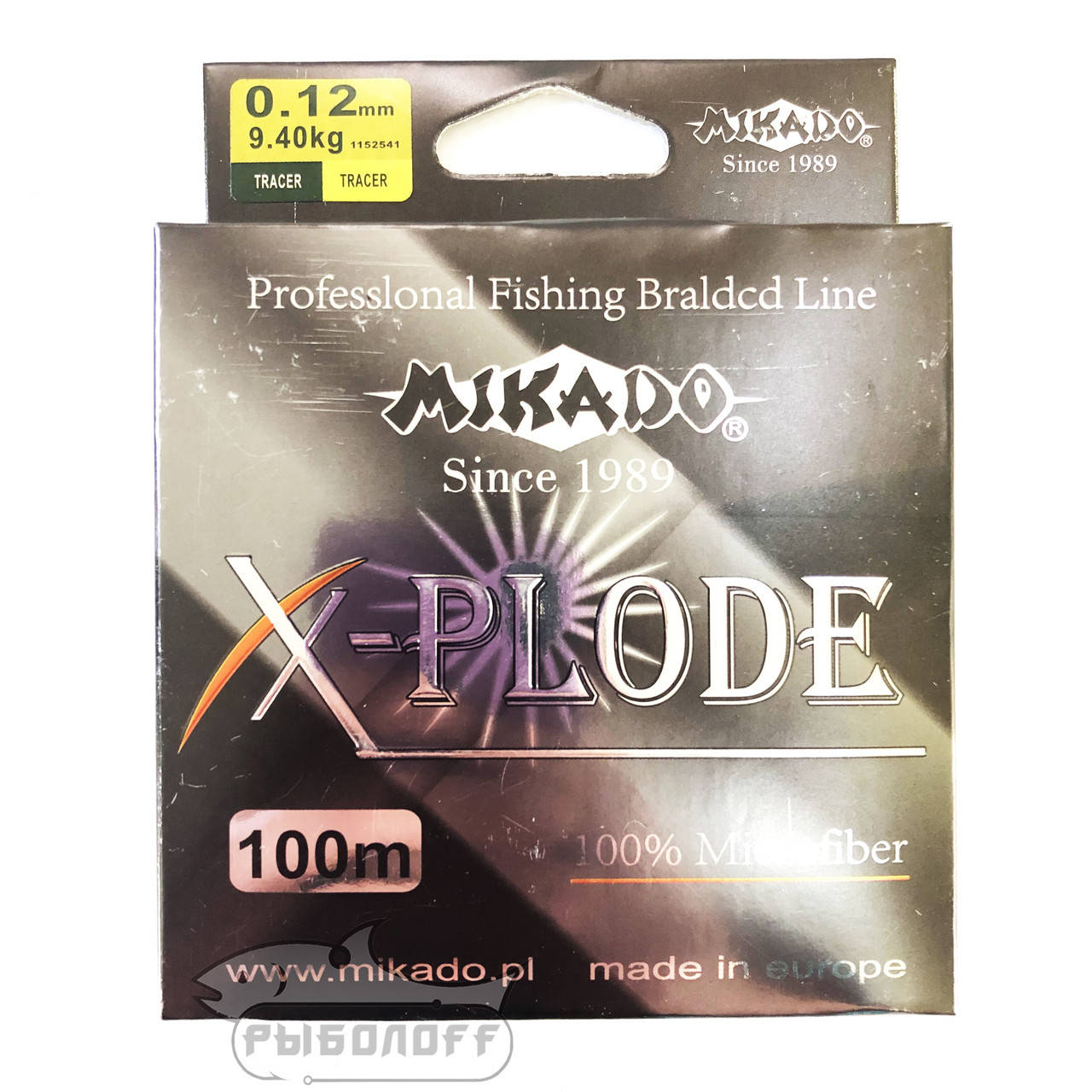 

Мононить Mikado X-Plode 100м, Зелёный