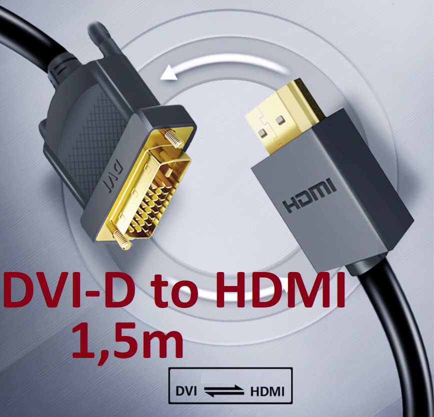 

Кабель DVI-D (24+1) to HDMI Lenovo Original 1.5m, Черный