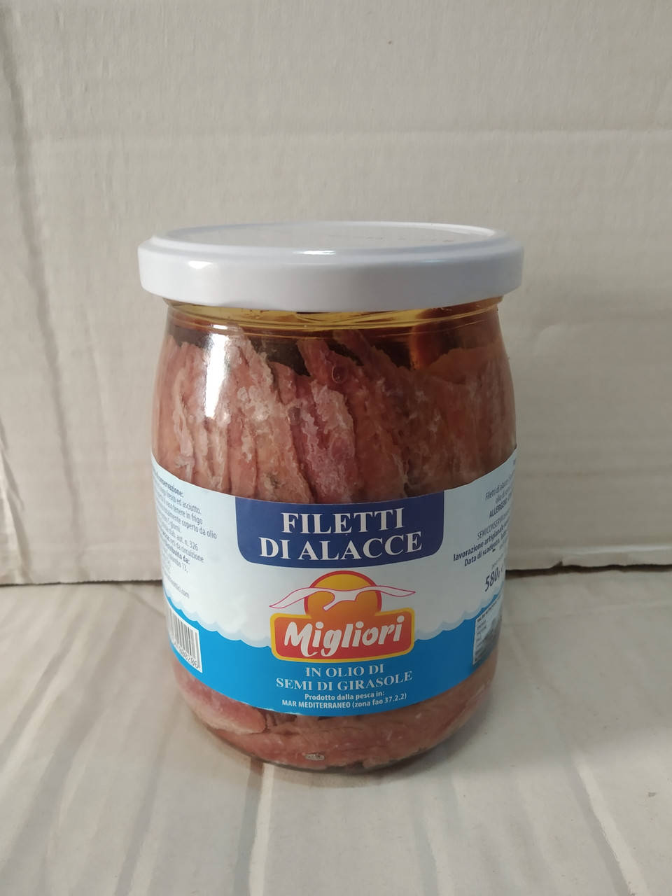 

Филе анчоуса в подсолнечном масле Migliori, Италия. 580г