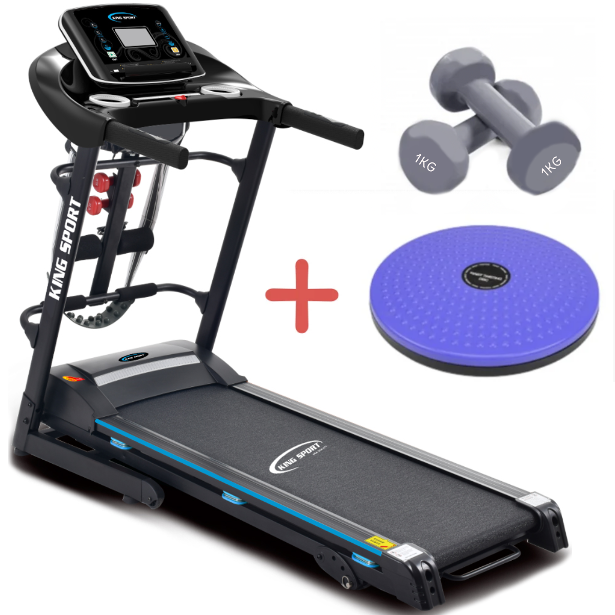 

Беговая дорожка USA T-350M King Sport + масаж + Подарок!, Черный