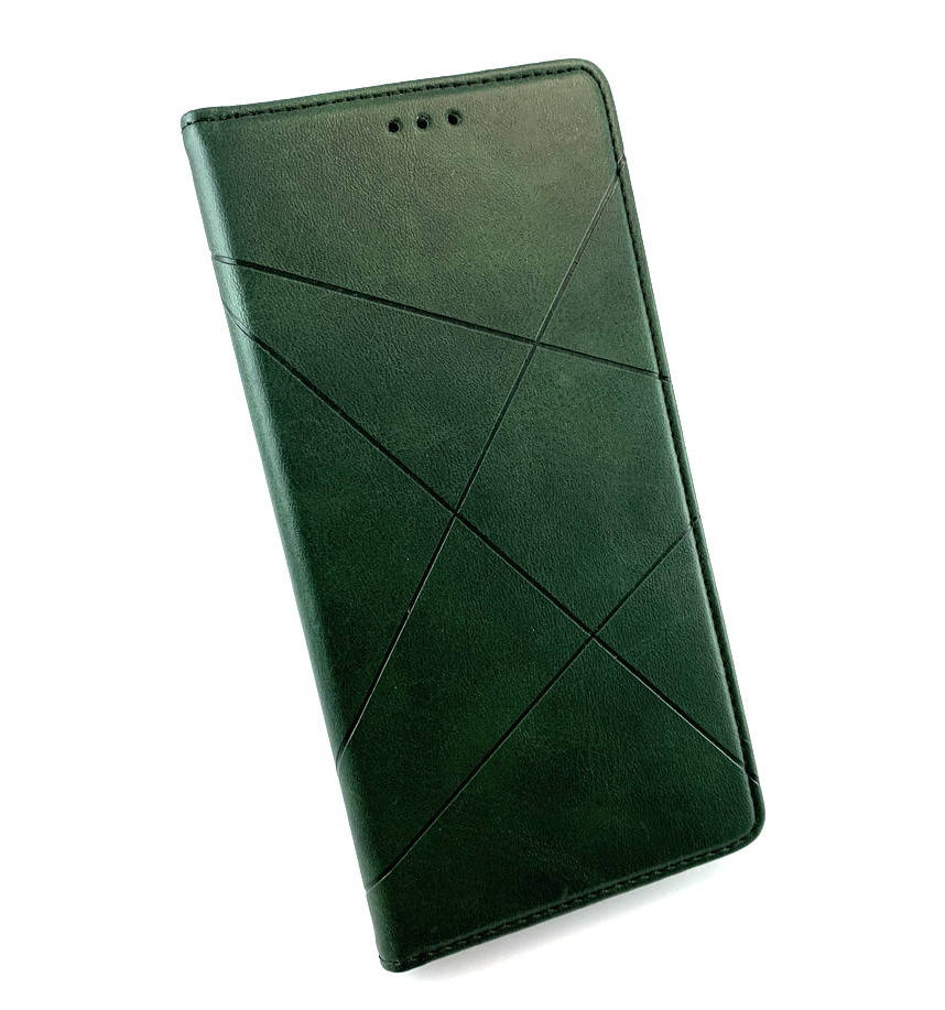 

Чехол для Xiaomi Redmi 9 книжка противоударный боковой с подставкой Avantis Business зеленый, Зелёный