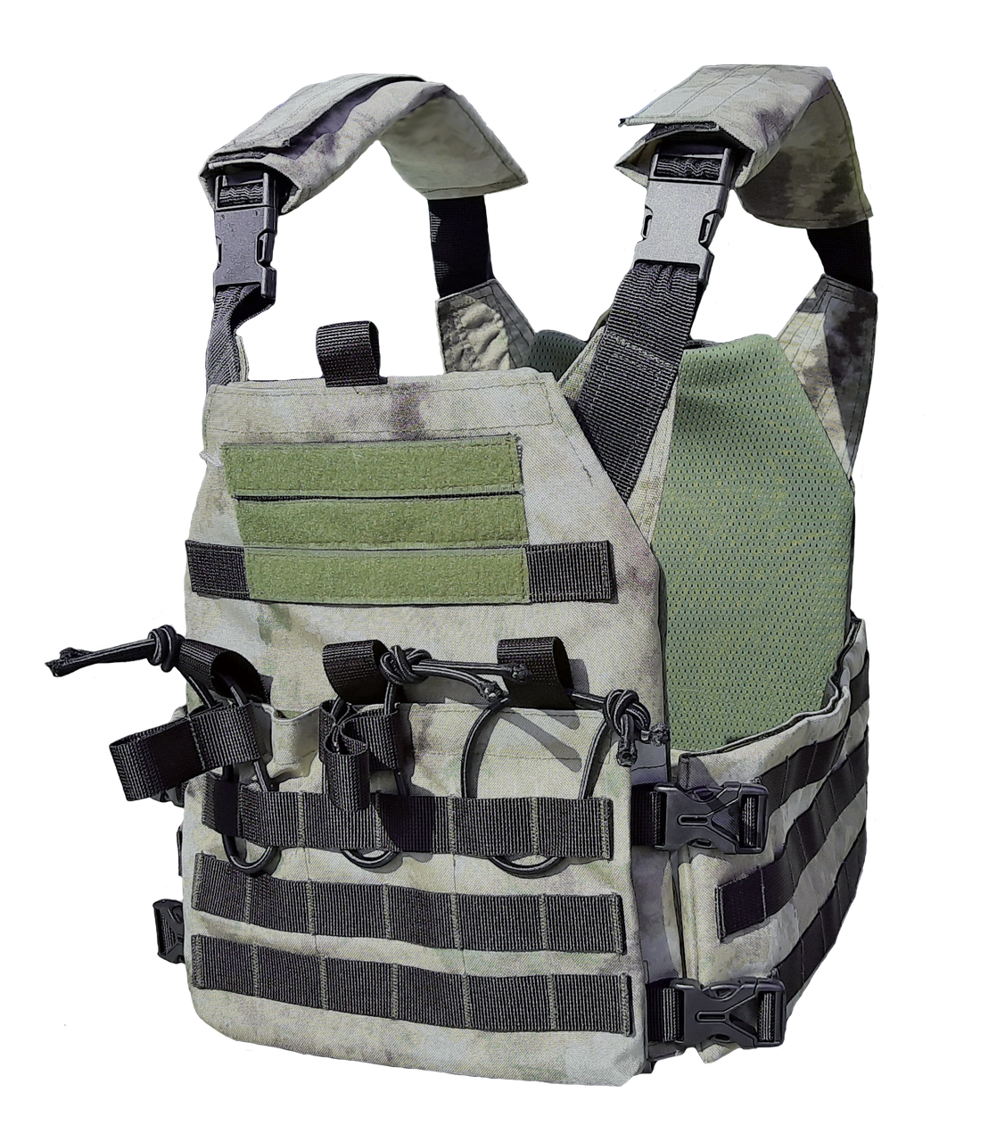

Плитоноска / разгрузка 25*30 с подсумками на 3 магазина. Ткань «Cordura» 1000-1200d. Разгрузочный жилет.