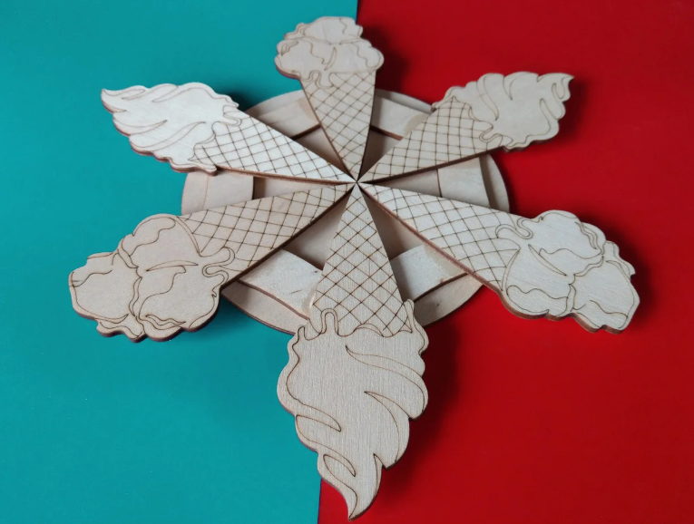 

Подставка под горячее двухслойная