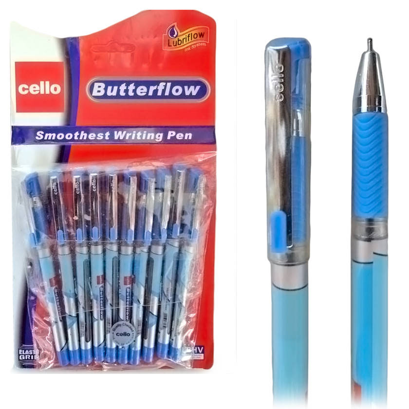 

Ручка CELLO BUTTERFLOW EL-536, синий