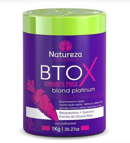 

Ботекс для волос Natureza Btox Cenoura Roxa blond platinum