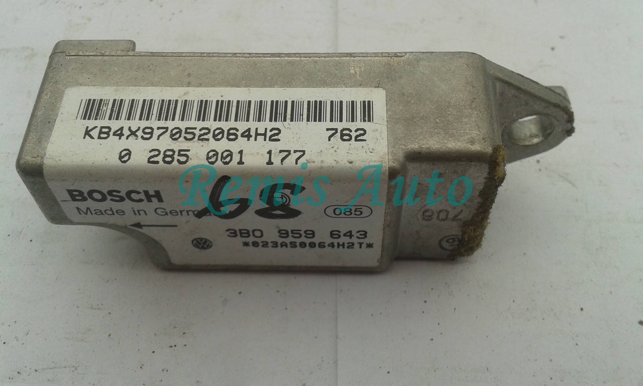 

Датчик бокового удара VW Passat B5 (3B0 959 643, 3B0959643, 0 285 001 177, 0285001177)