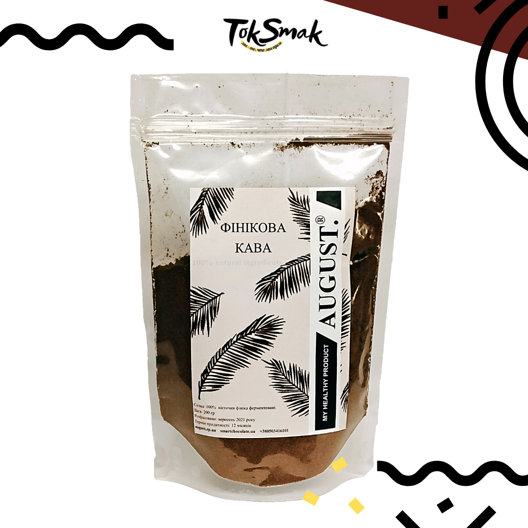 

Финиковый кофе, натуральный продукт, без гмо, заменитель кофе, AUGUST, 200 г