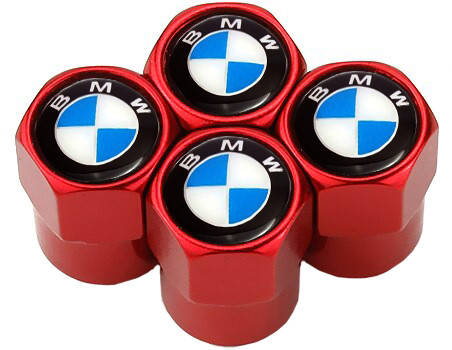 

Колпачки на Ниппель BMW Red (4 шт), Красный