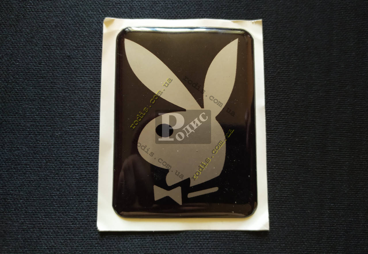 

Наклейка на автомобиль силиконовая Playboy (h=50 мм, l=70 мм)