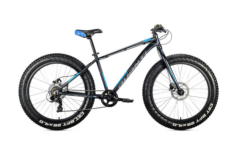 

Велосипед спортивный фэтбайк 26 Avanti FAT 4.0, 19", гидравлические тормоза, черно-синий