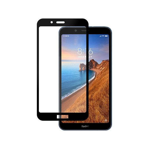 

Защитное стекло для Xiaomi Redmi 7A черное 5D полная проклейка, Черный