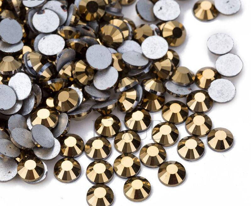 

Стразы клеевые Premium Gold Hematite SS16 Non-hot Fix 100 шт. Стразы холодной фиксации