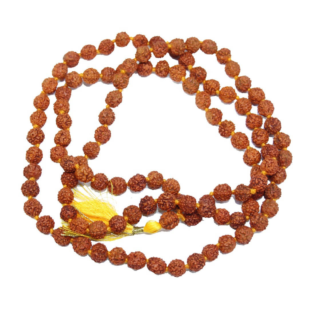 

Четки на 108 бусин Рудракша (диаметр бусин 7 мм) - четки из Рудракши