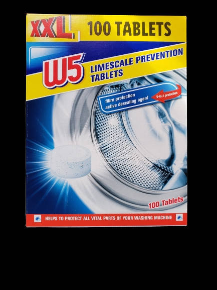 

Таблетки для защиты от накипи для стиральных машин W5 Limescale Prevention Tabs 100 шт