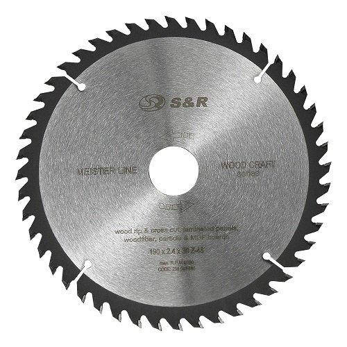 

Диск пильный S&R Meister Wood Craft 190x30x2,4 мм, 48 зубьев 238048190