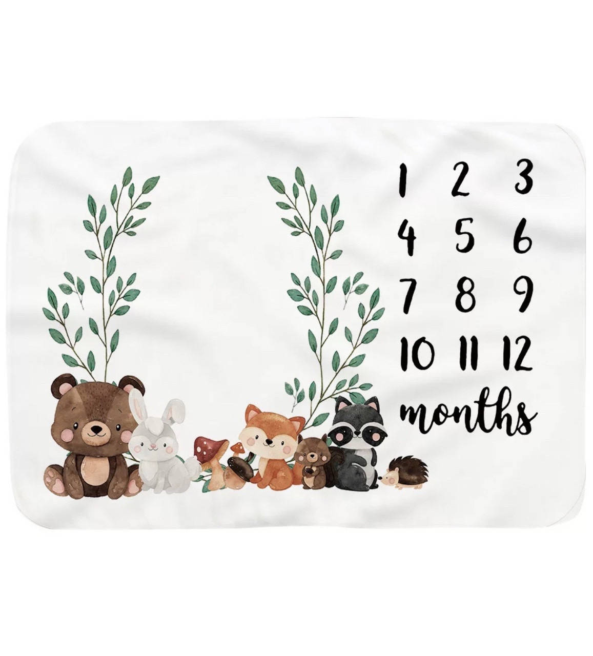 

Плед Детский одеяло для фото малыша по месяцам для фото, фотофон фотокалендарь