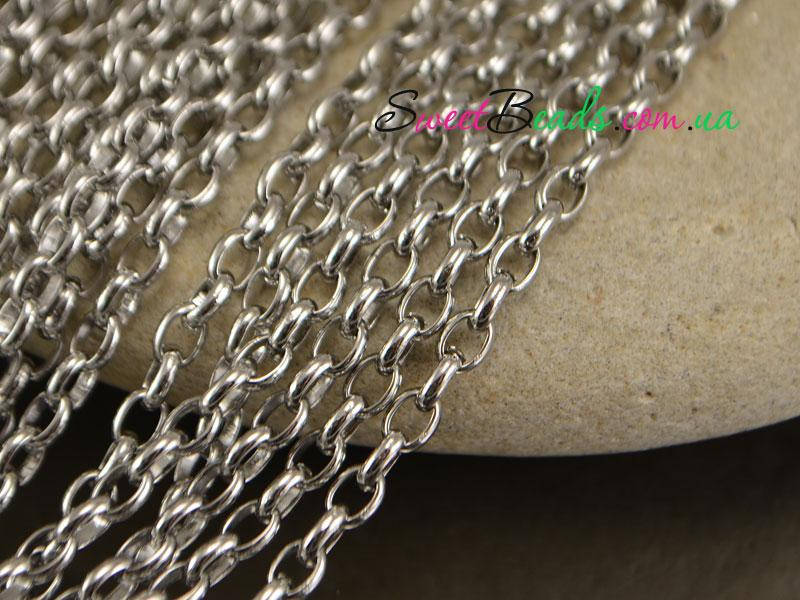 

Цепочка звенья 3*4мм, нержавеющая сталь 0,5м