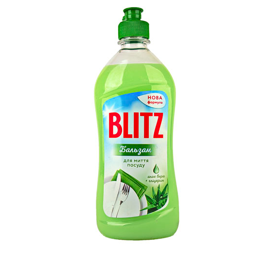

0,5л. Для миття посуду "BLITZ" Бальзам Алое, пляшка (22шт./уп.)