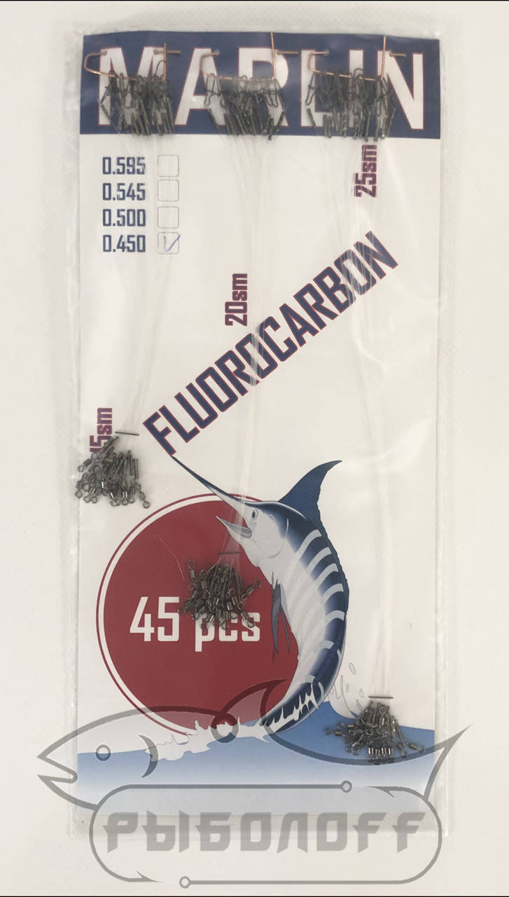 

Поводок Marlin Flurococarbon 15х20х25 см. (10 кг)