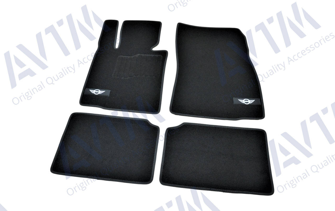 

Коврики в салон ворсовые для Mini Cooper Countryman (2010-) R60 /Чёрные 4шт, Черный