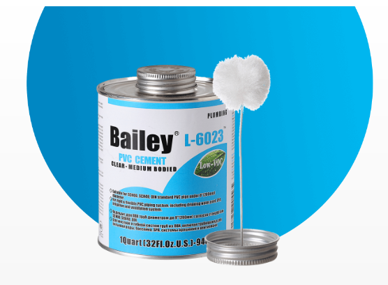 

Клей для труб ПВХ Bailey L-6023, 118 мл, Бесцветный