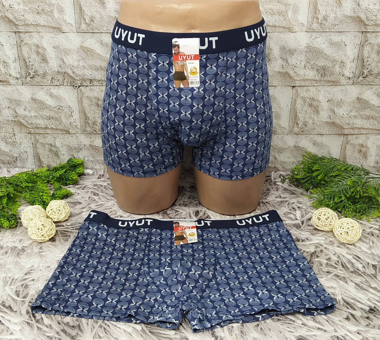 

Трусы мужские боксеры 4ХL(52-54) UYUT хлопок 10276, Разные цвета