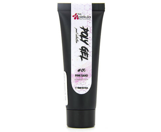

Полигель для ногтей Nails Molekula Poly Gel 15 мл № 06, Pink Sand