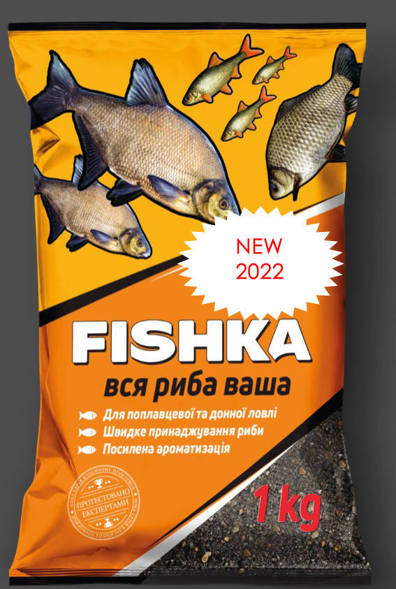 

Прикормка Фишка Карась Огненный Чеснок 1кг