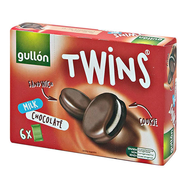 

Печенье GULLON Twins в молочном шоколаде, 252 г, 10шт/ящ