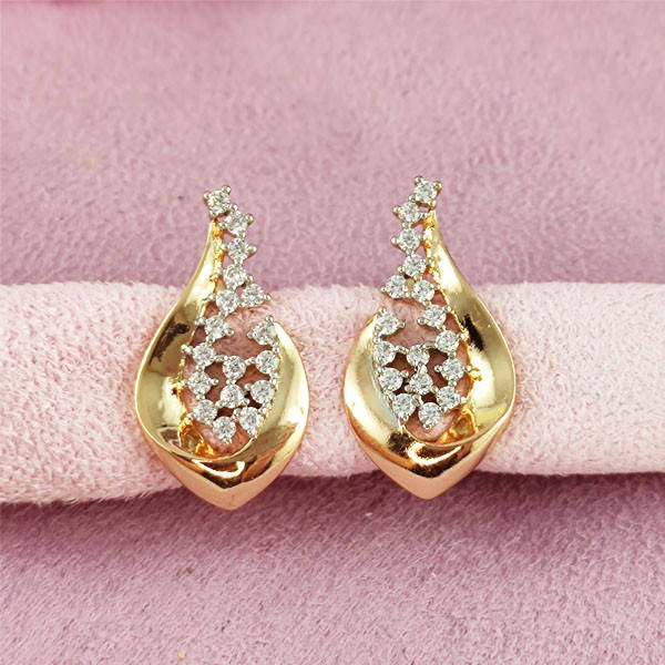 

Серьги Xuping Саманта медицинское золото позолота 18К + родий английский замок А/В 1-1521