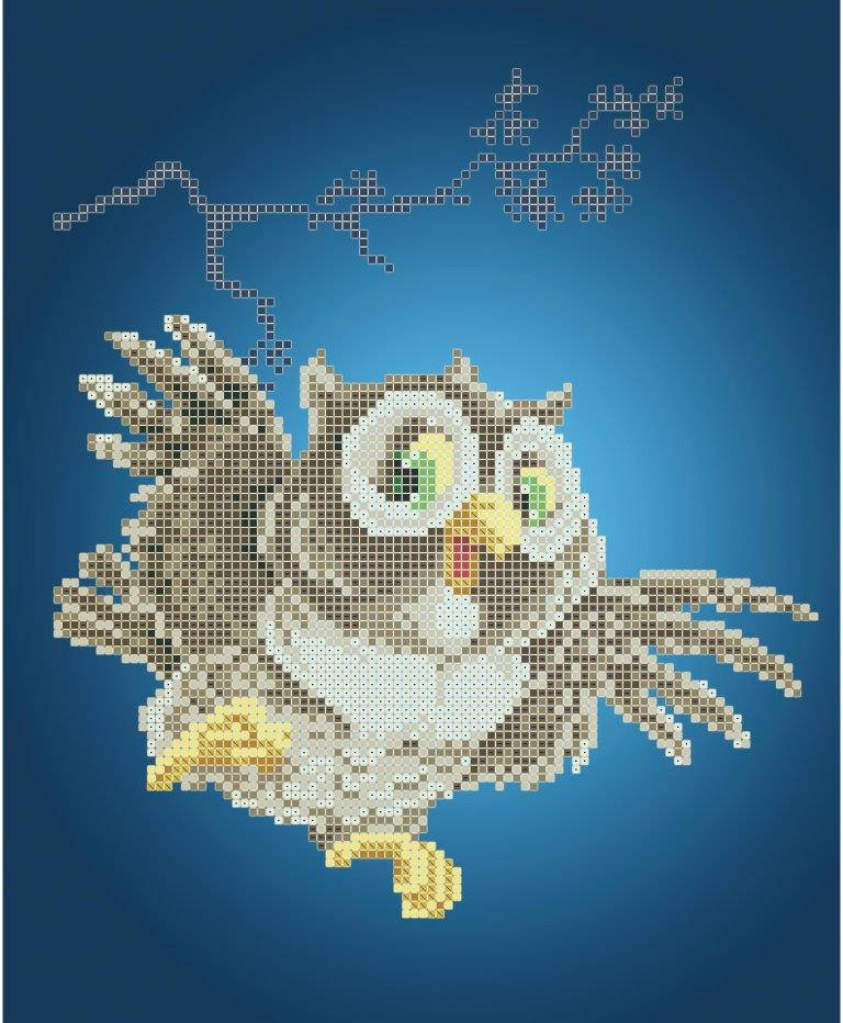 

Схема для вишивки та вишивання бісером Бисерок «Совушка» (A4) 20x25 (ЧВ-3140 (10))