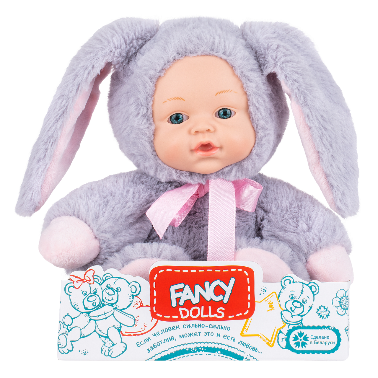 

Мягконабивная кукла FANCY DOLLS "Пушистик Зайка" 30 см. (KUKL7)