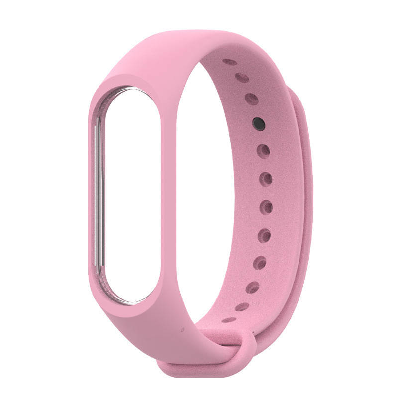 

Силіконовий ремінець MiJobs для Xiaomi Mi Band 3 / 4. Оригінал. Подарунок! Рожевий
