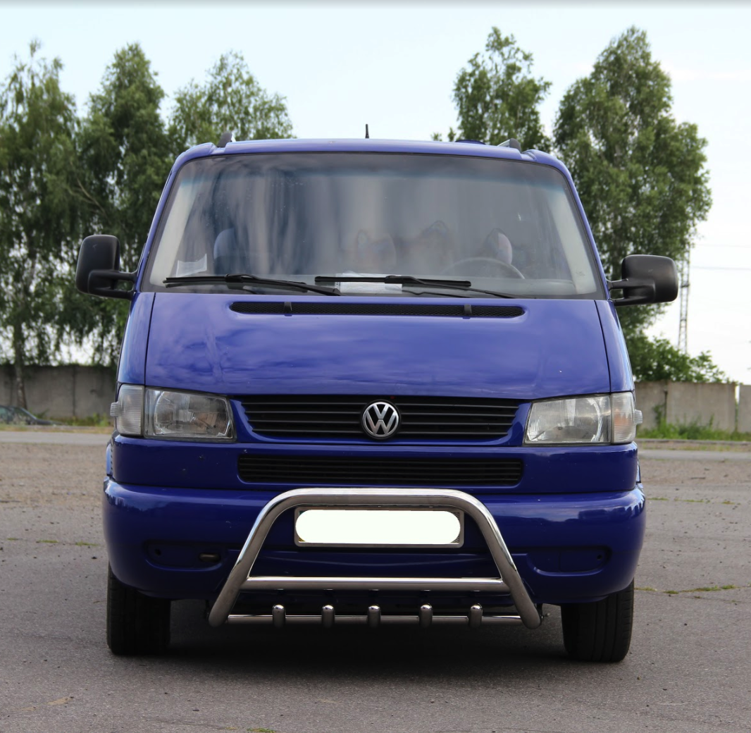 

Кенгурятник с перемычкой и грилем D51 для Vw T4