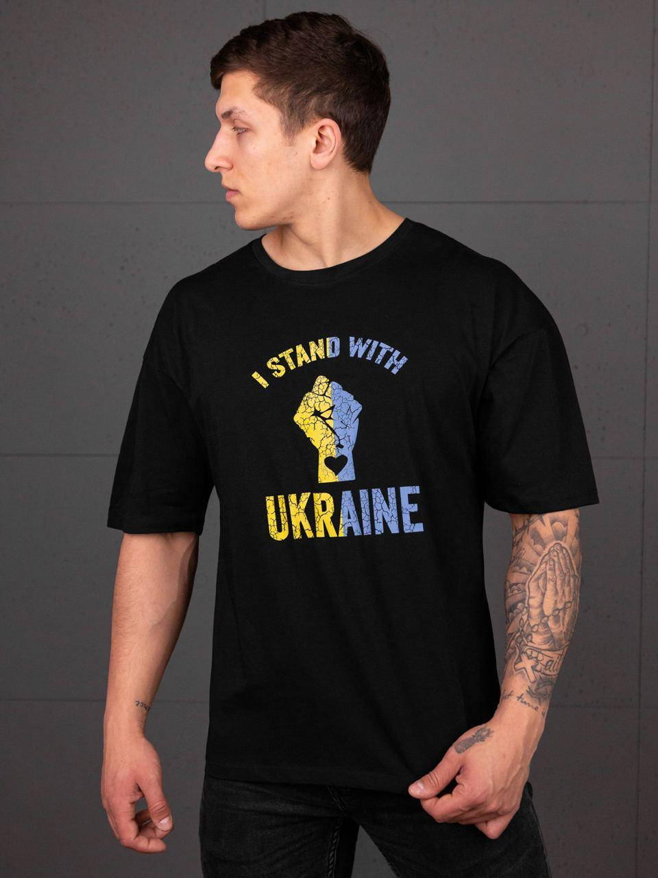 

Футболка oversize BEZET Stand чорна M