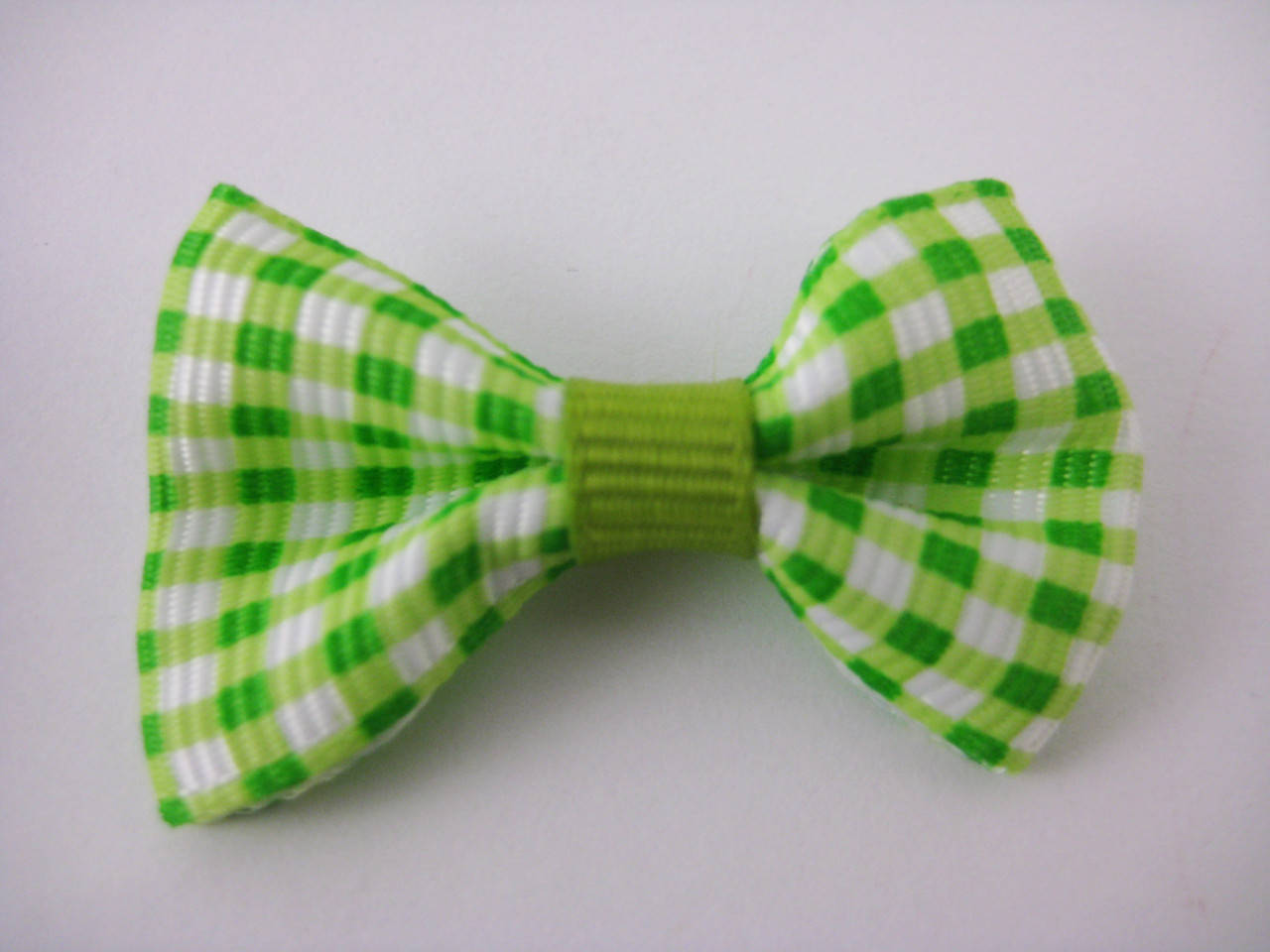 

Бантики. Цвет зеленый в клетку. 4х2 см, Зелёный