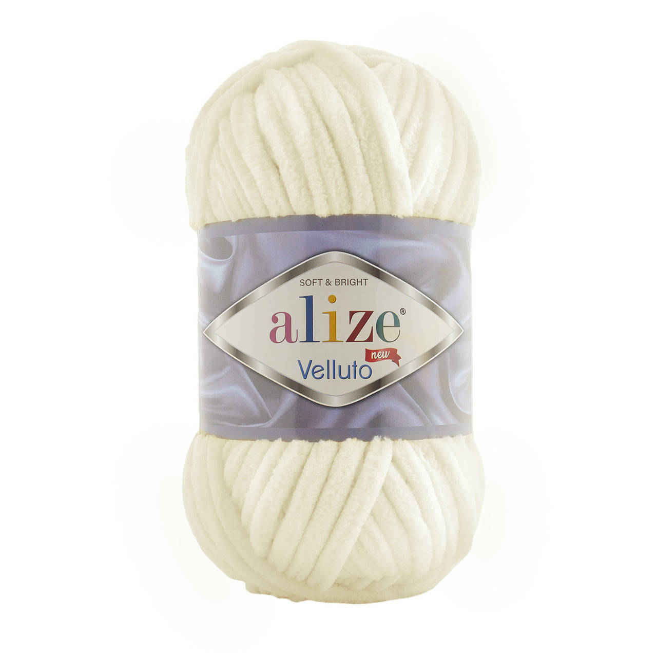 

Пряжа Alize Velluto 62 кремовый